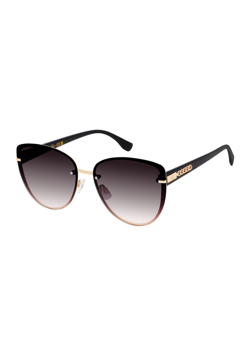 Plastic Rimless Cat Eye Sunglasses