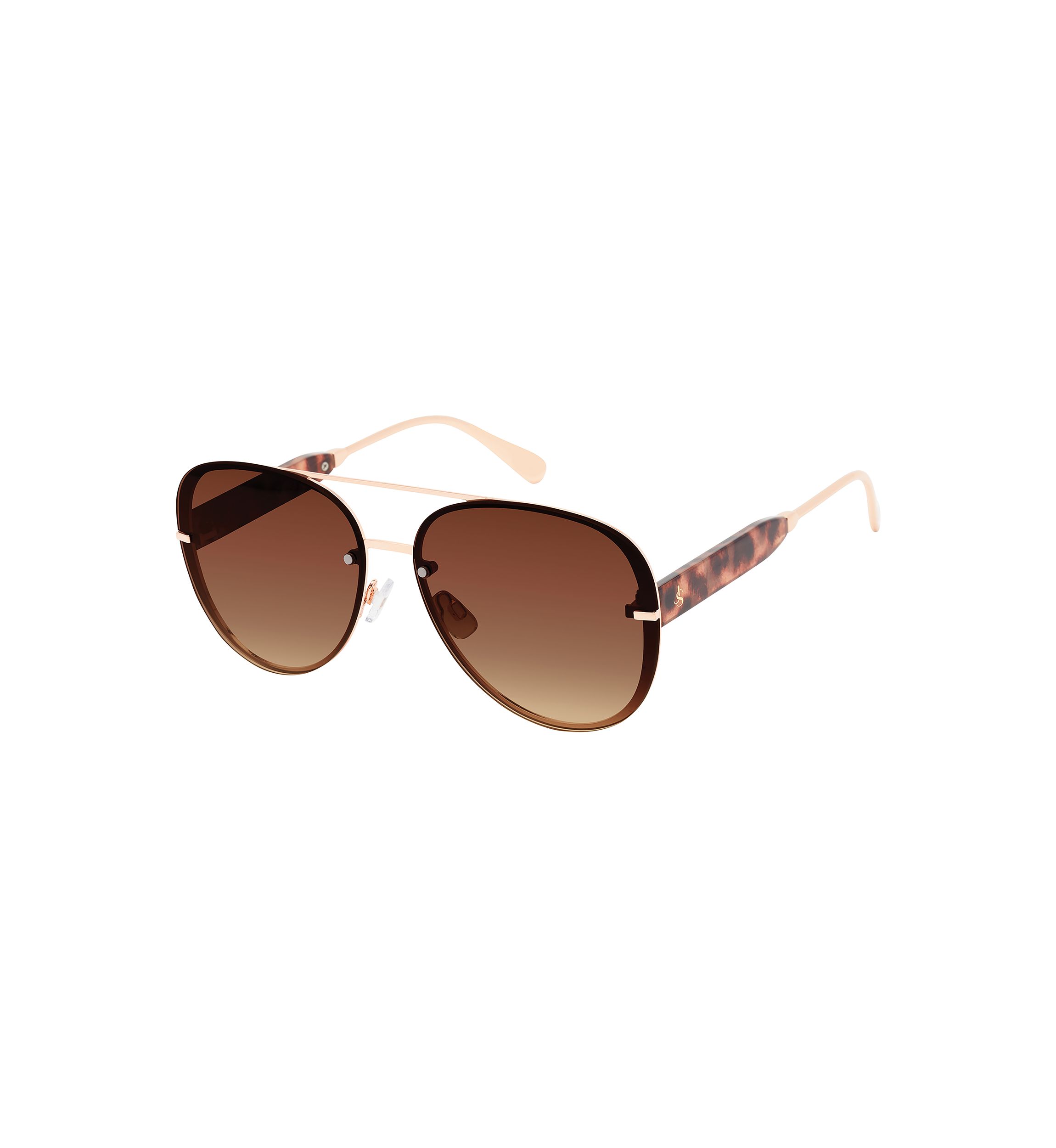 Rimless Aviator Sunglasses