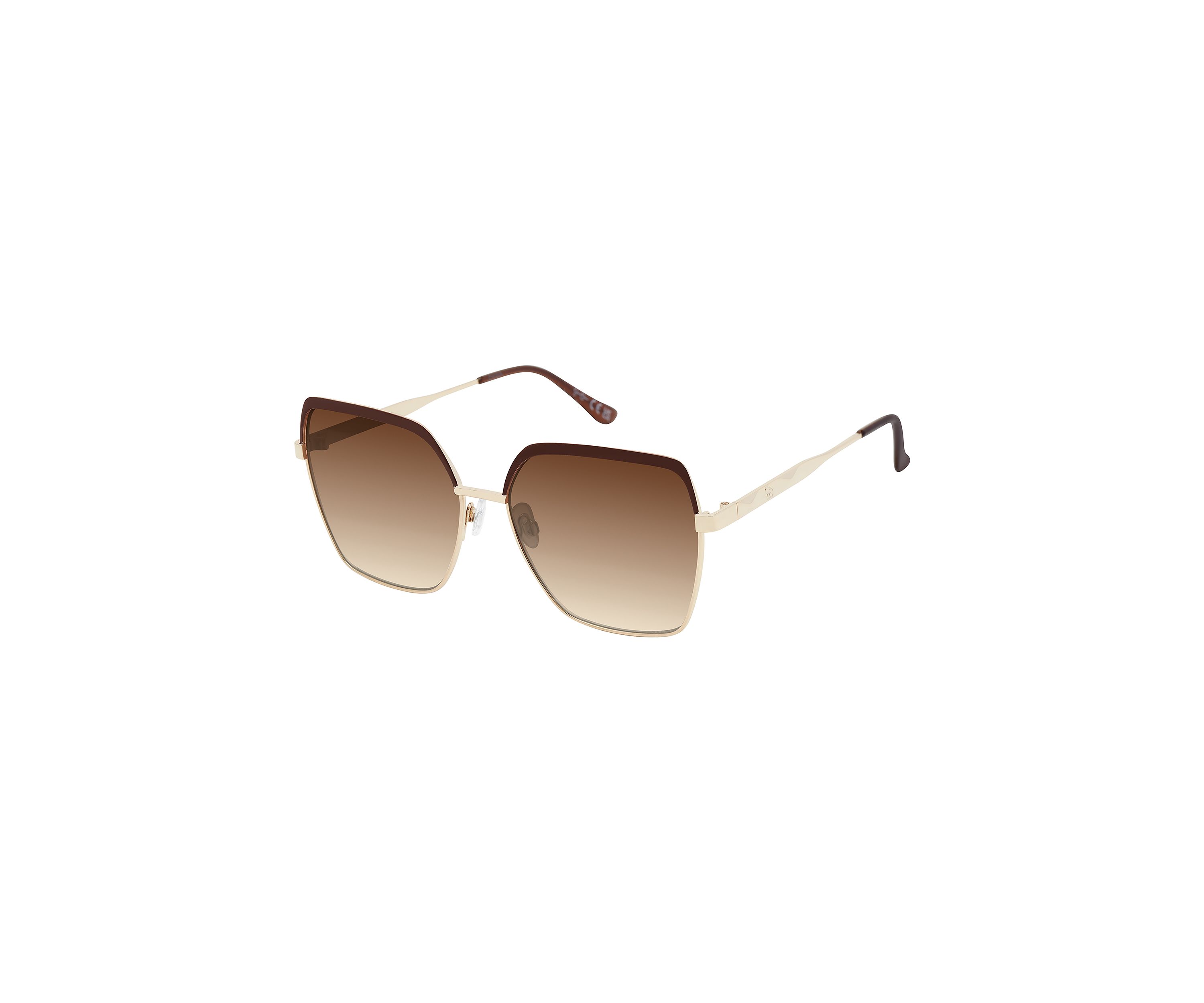 Metal Enamel Square Sunglasses 