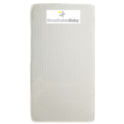 Breathablebaby Ecocore 250 2-Stage Dual-Sided Crib Mattress, White -  811283023651