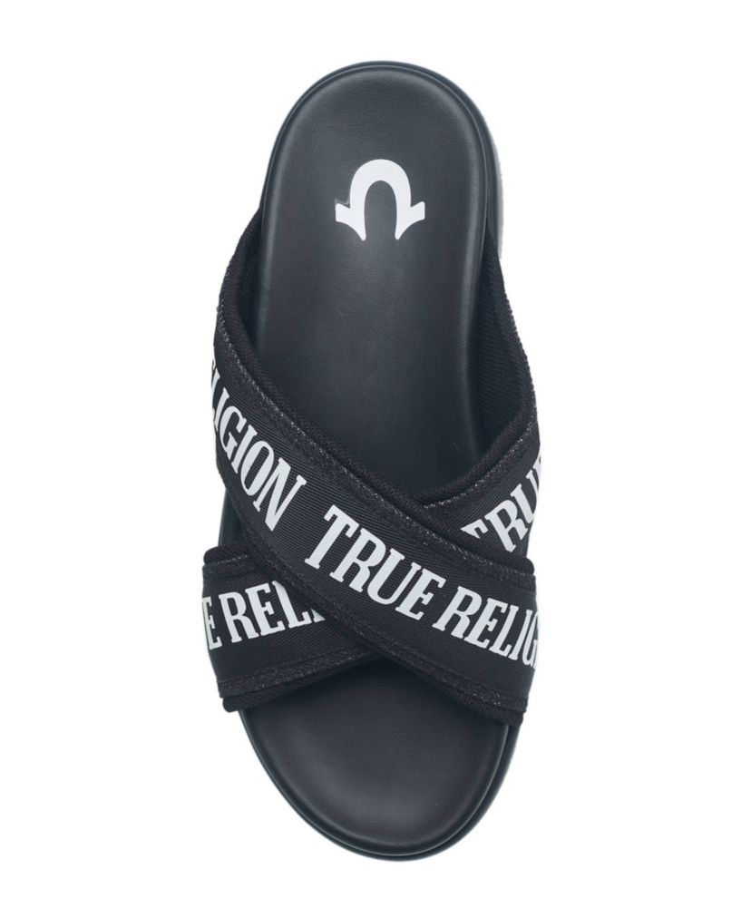 Alia Cross Strap Slip on Platform Sandal
