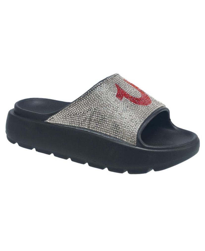 Ladies Stallion Rhinestone Logo Sandal