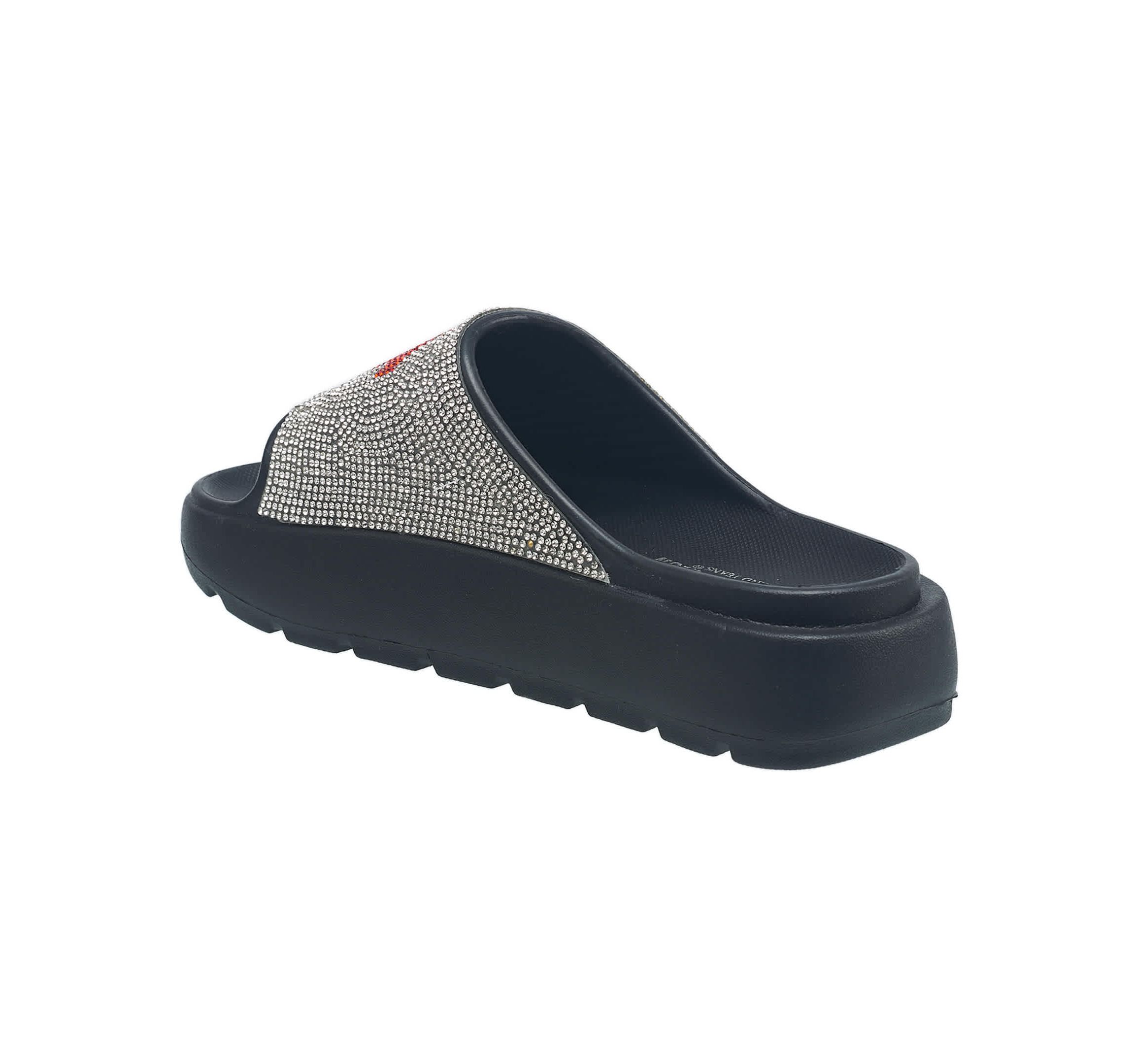 Ladies Stallion Rhinestone Logo Sandal