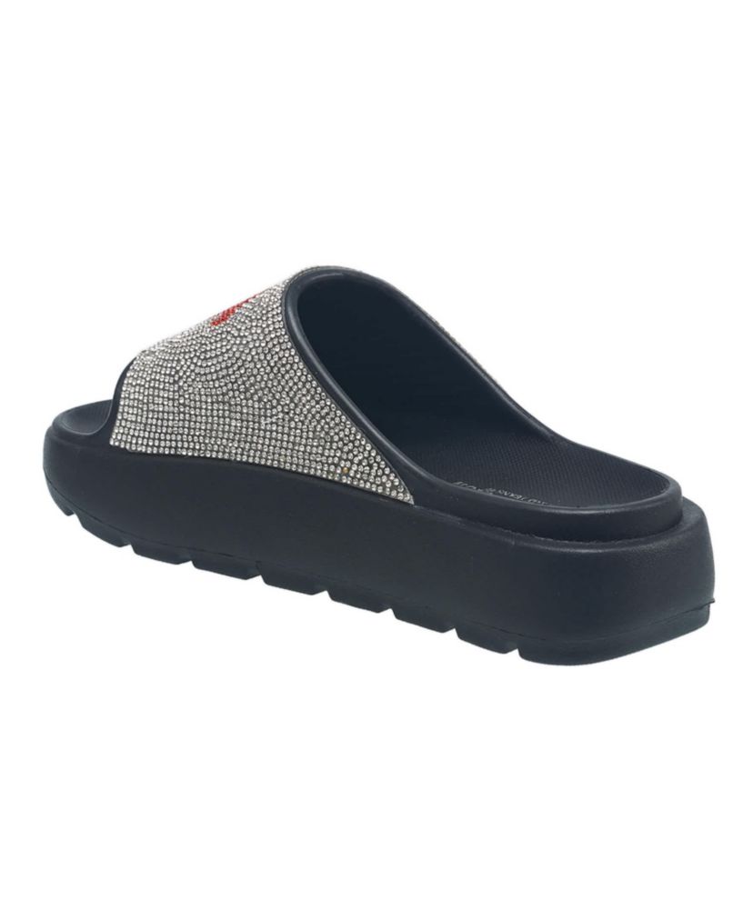 Ladies Stallion Rhinestone Logo Sandal