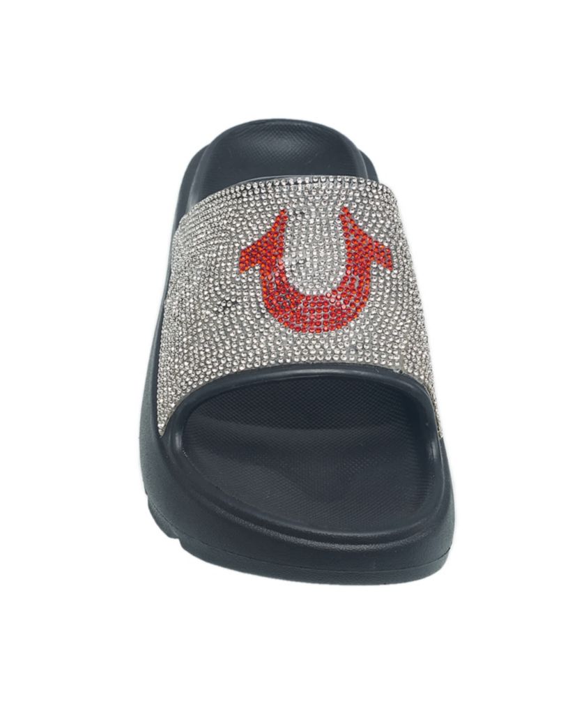 Ladies Stallion Rhinestone Logo Sandal