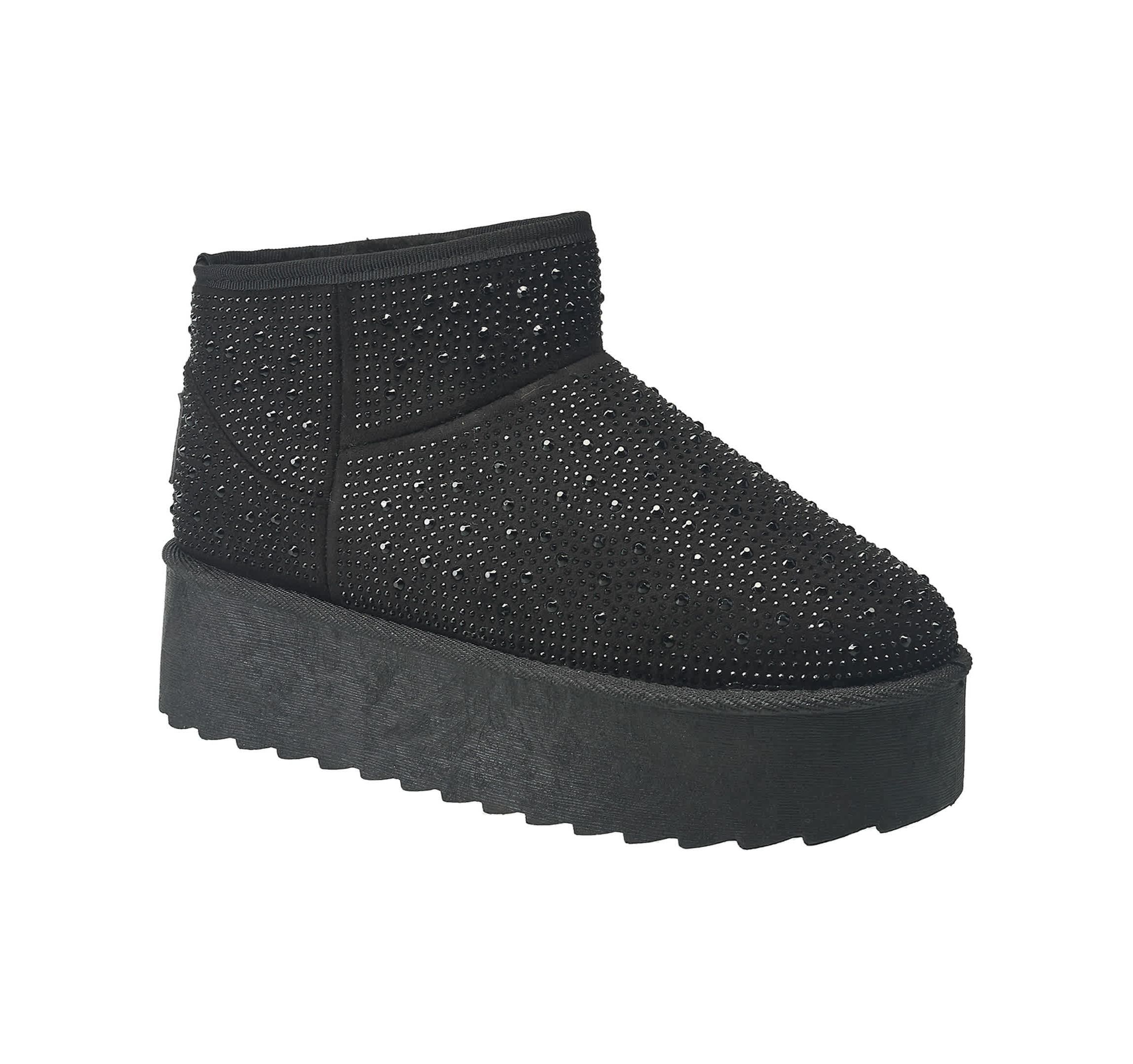Womens Terry Rhinestone Boot