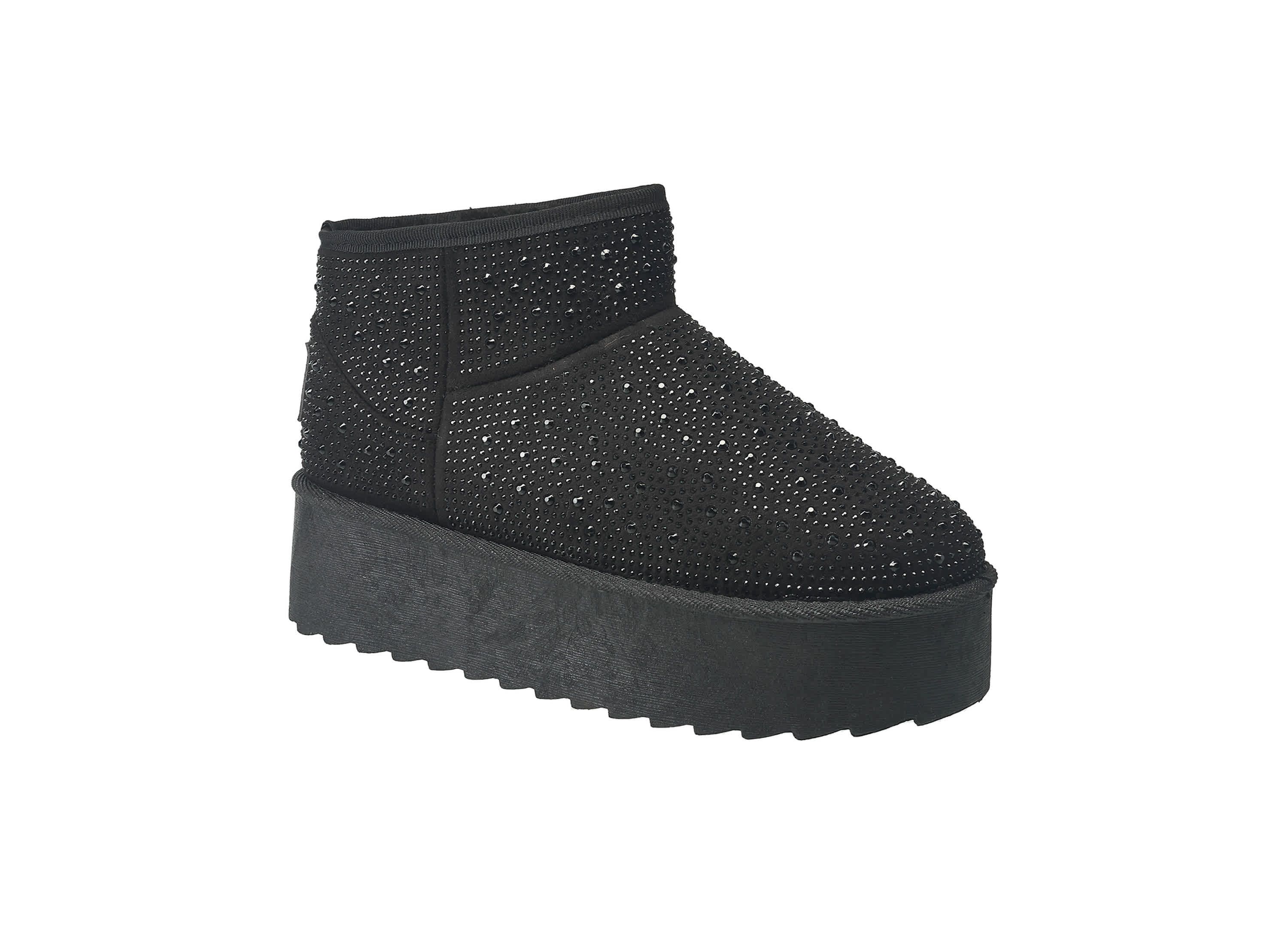 Womens Terry Rhinestone Boot