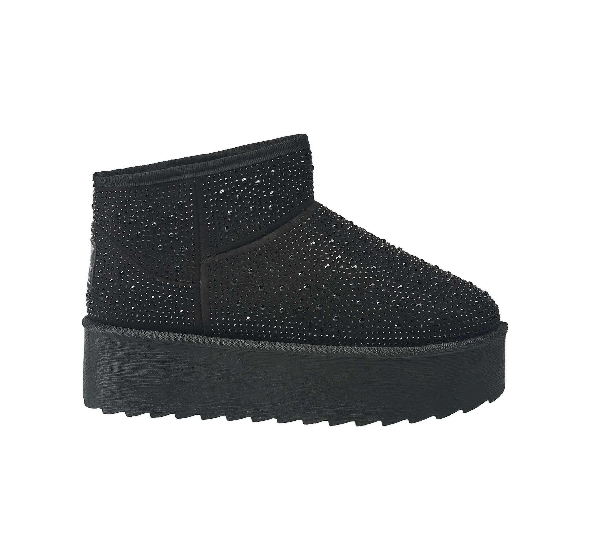 Womens Terry Rhinestone Boot