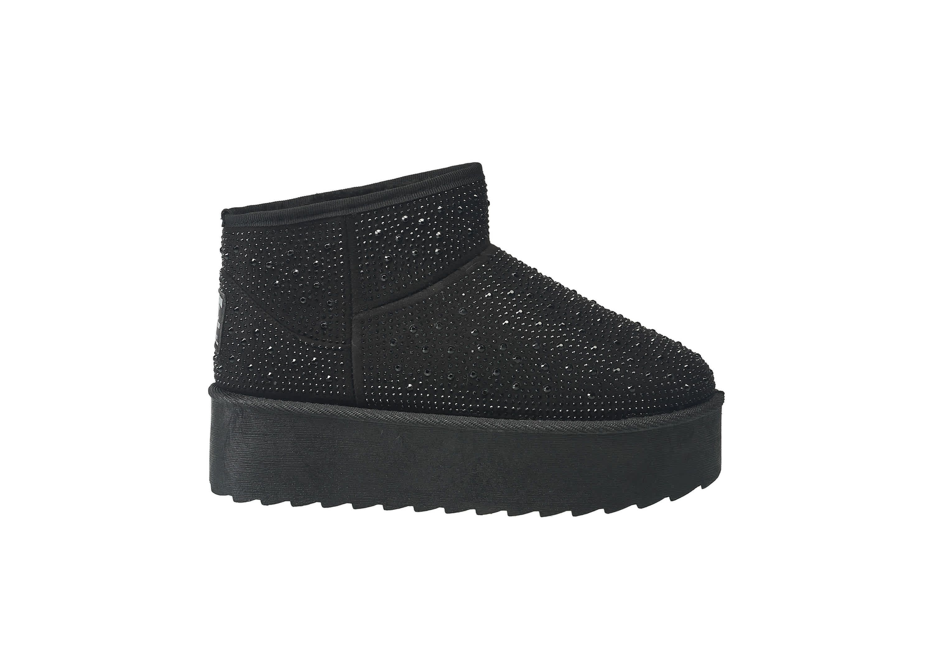 Womens Terry Rhinestone Boot