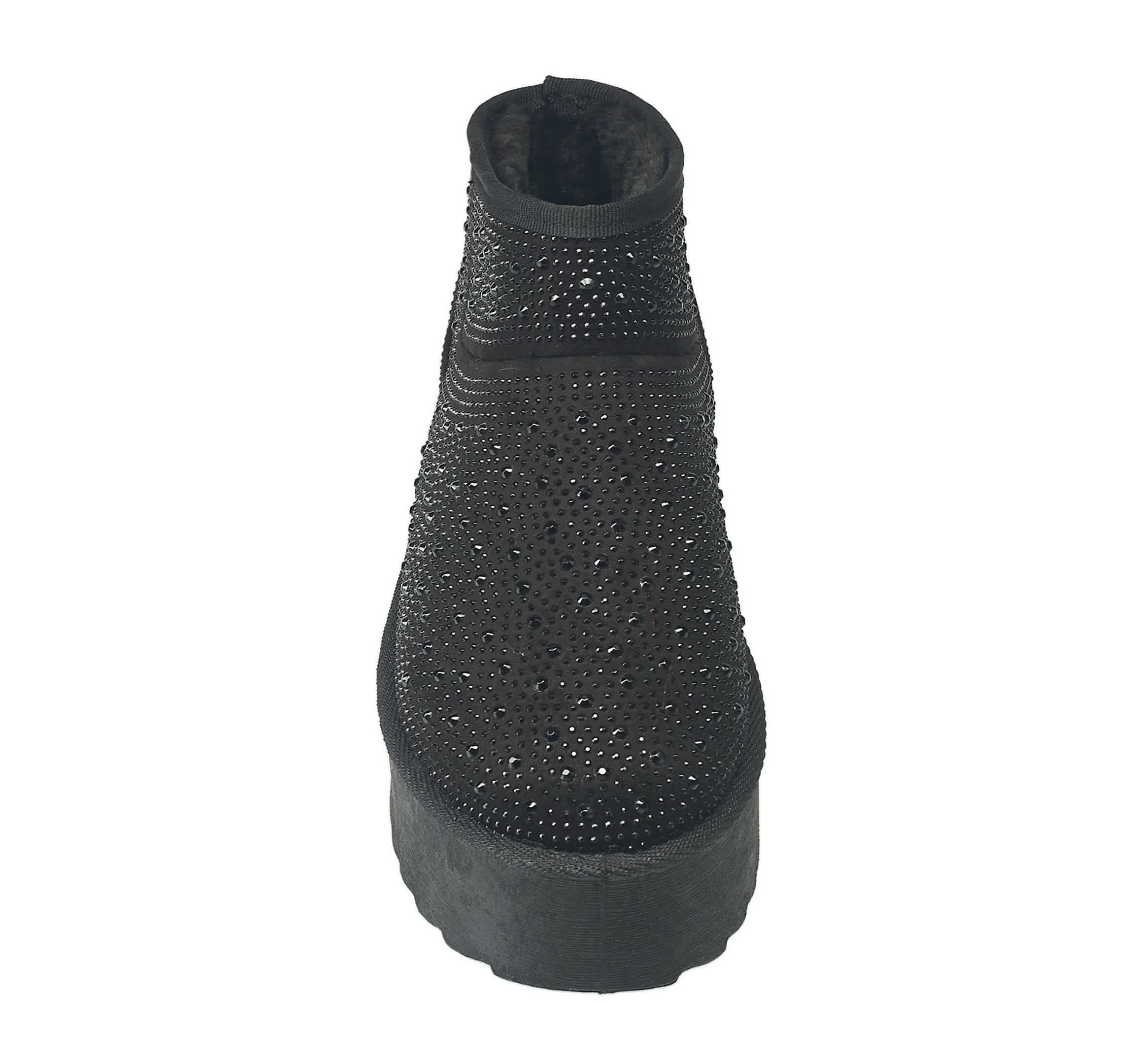 Womens Terry Rhinestone Boot