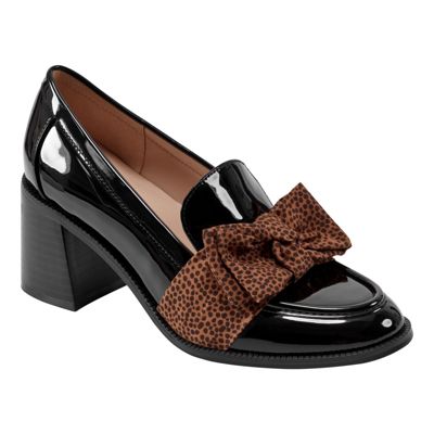 Bandolino Korrar Stacked High Heel Bow Loafers | Belk
