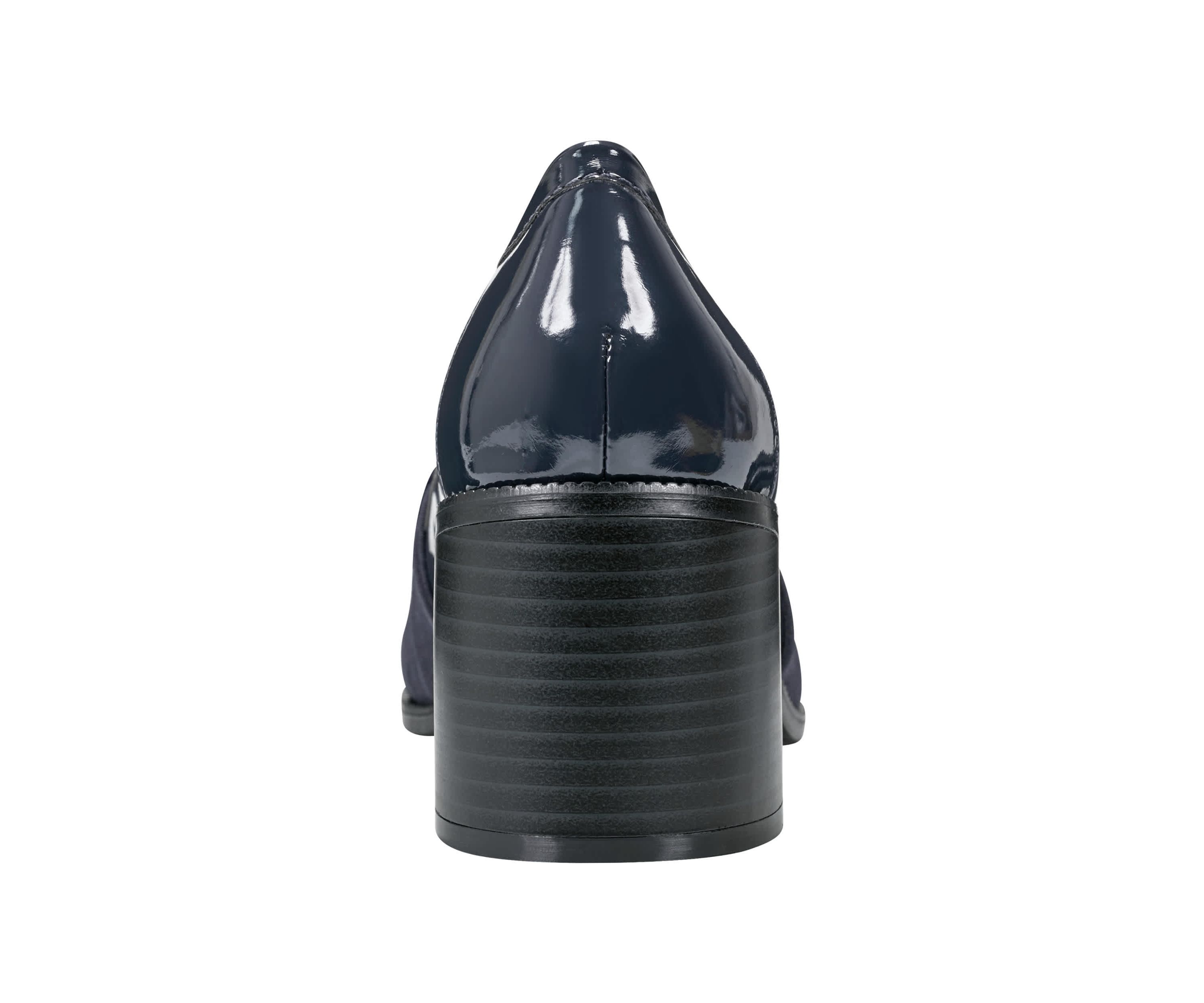 Korrar Stacked High Heel Bow Loafers