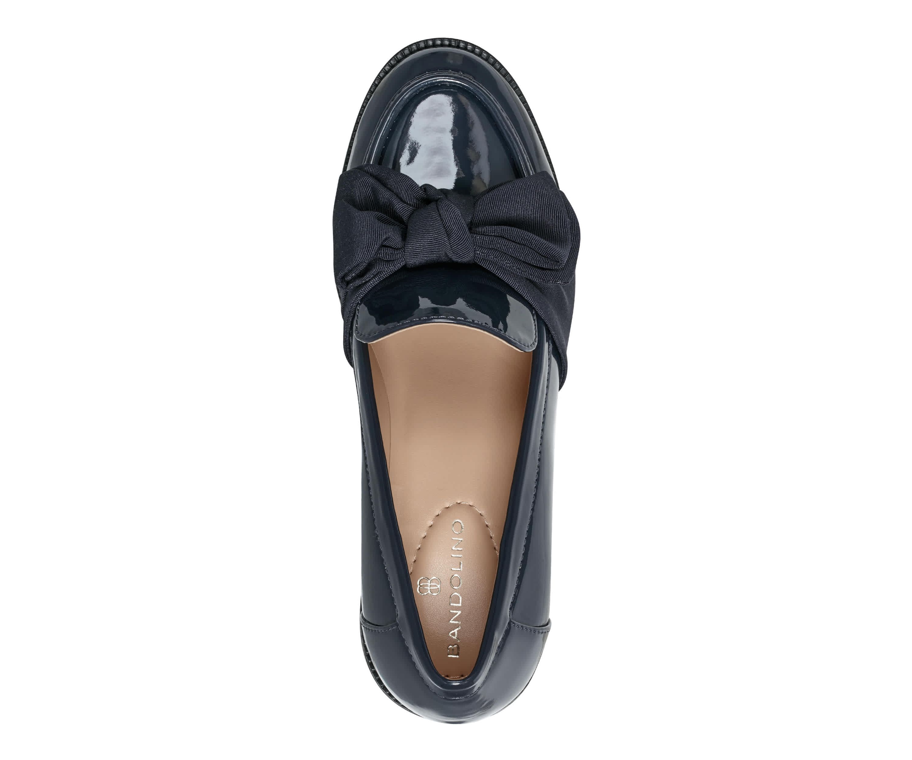 Korrar Stacked High Heel Bow Loafers