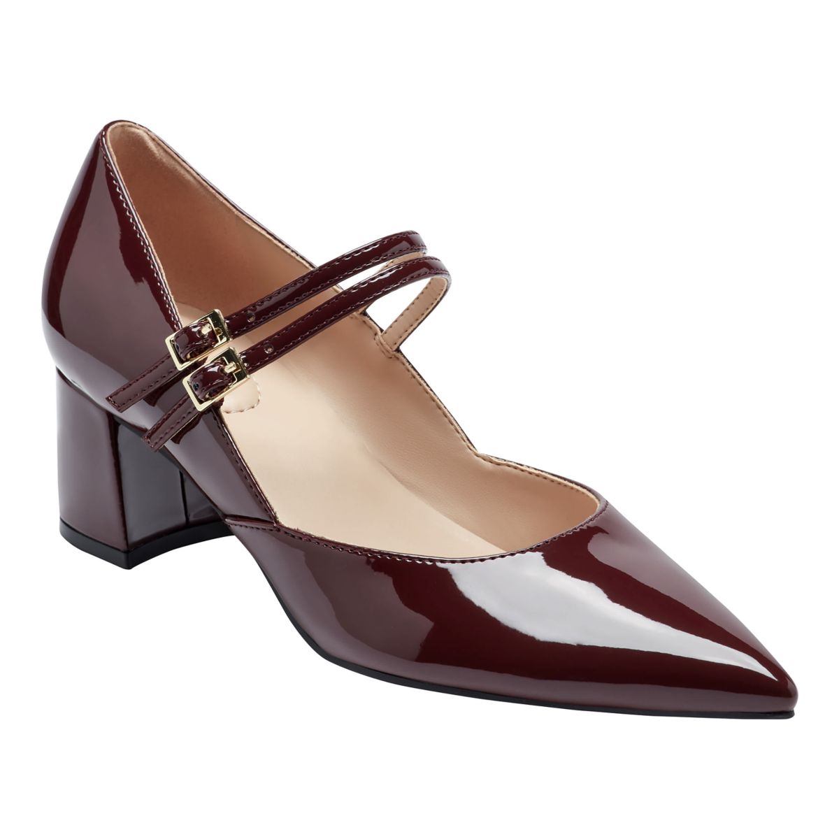 Smith Pointy Toe Block Heel Dress Pumps