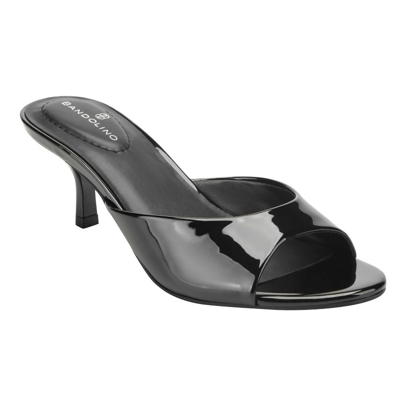 white christmas dresses Women's Path to Greatness Clear Kitten Heel Sandals | Color: White | Size: 5.5 main image 0