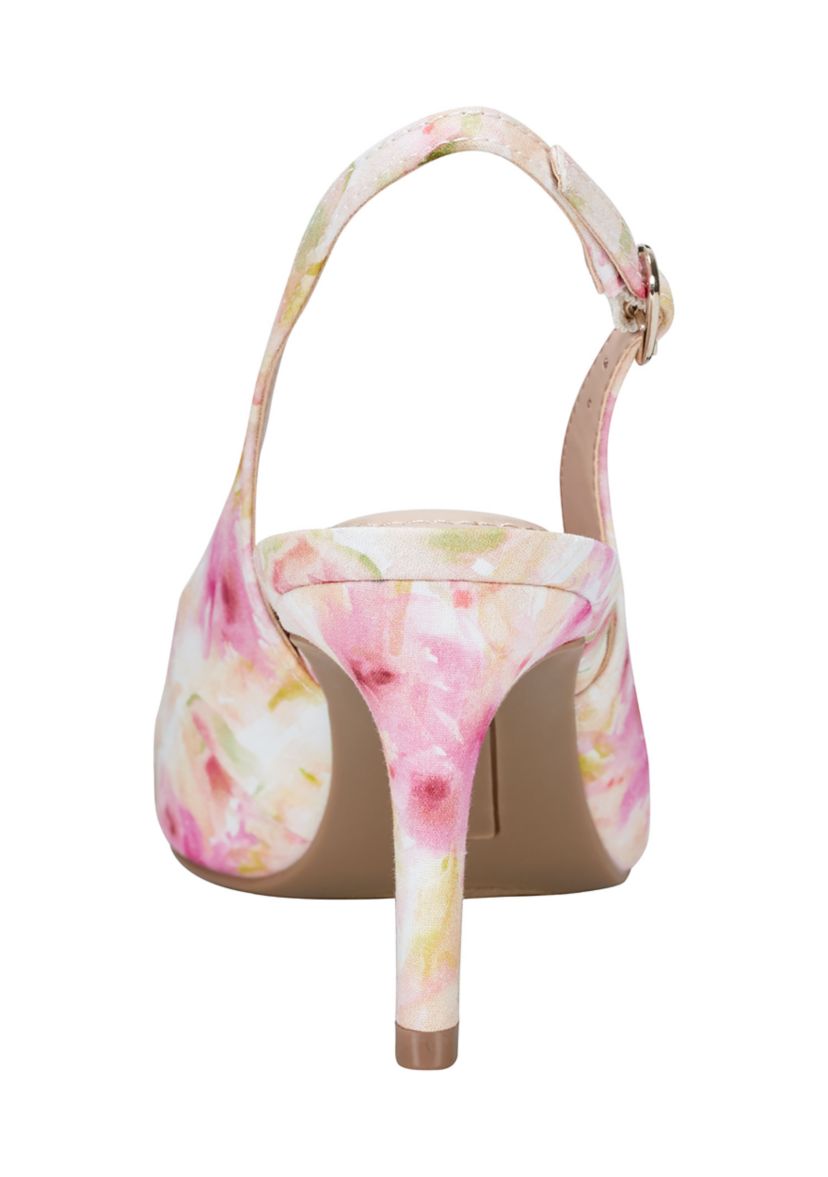 Gelli Bow Floral Print Pumps