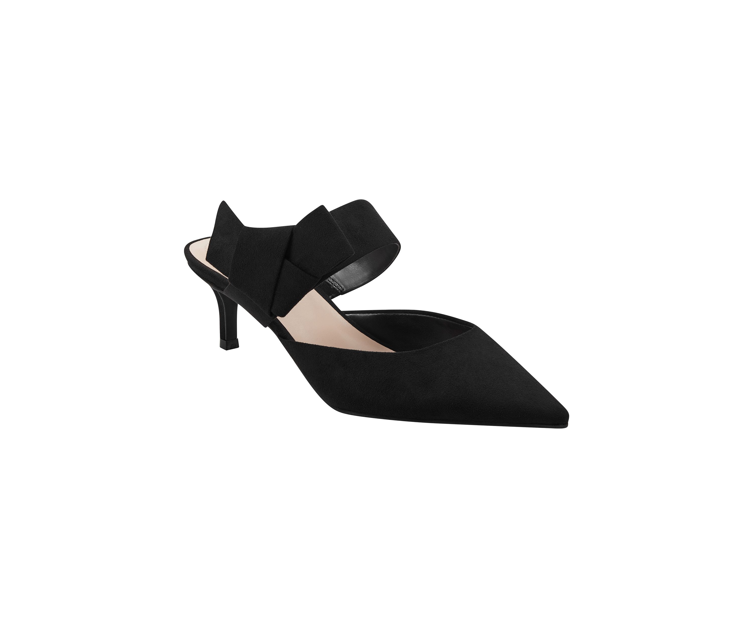 Millie Suede Bow Mule Pumps