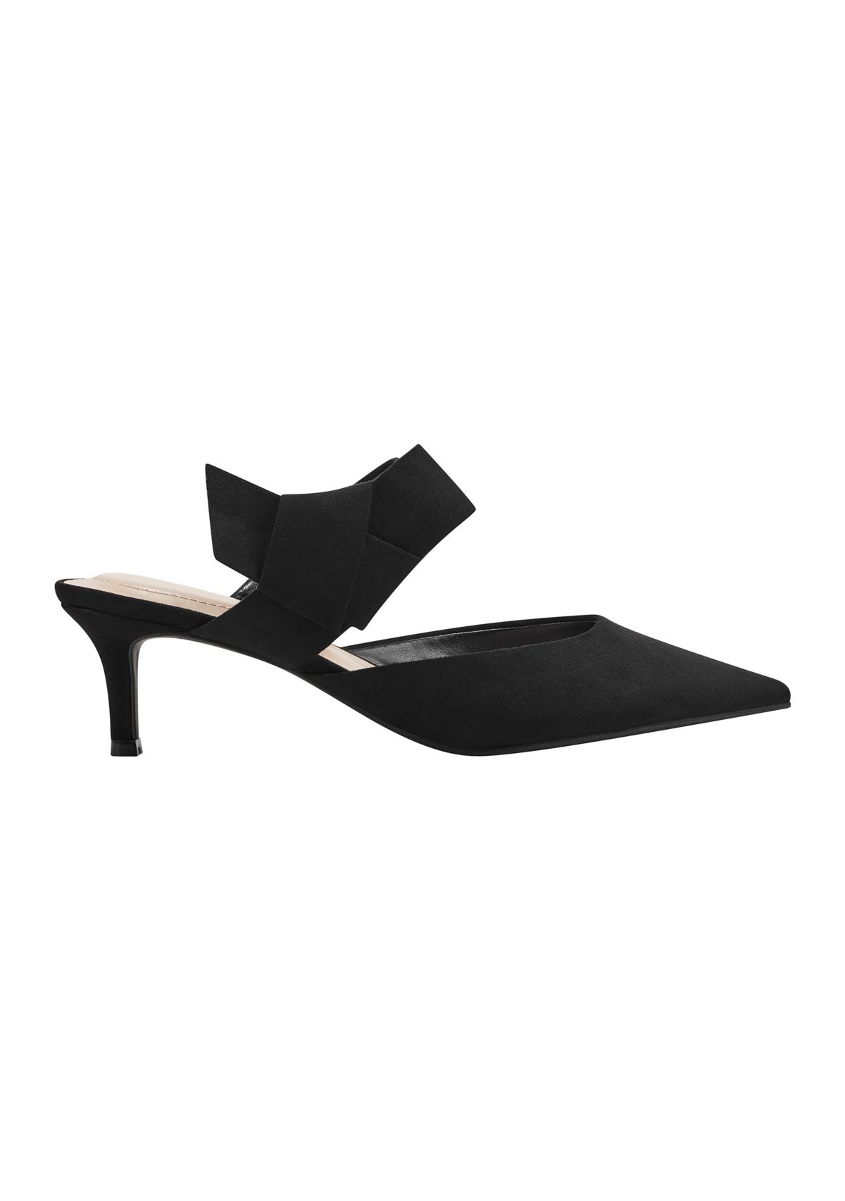 Millie Suede Bow Mule Pumps