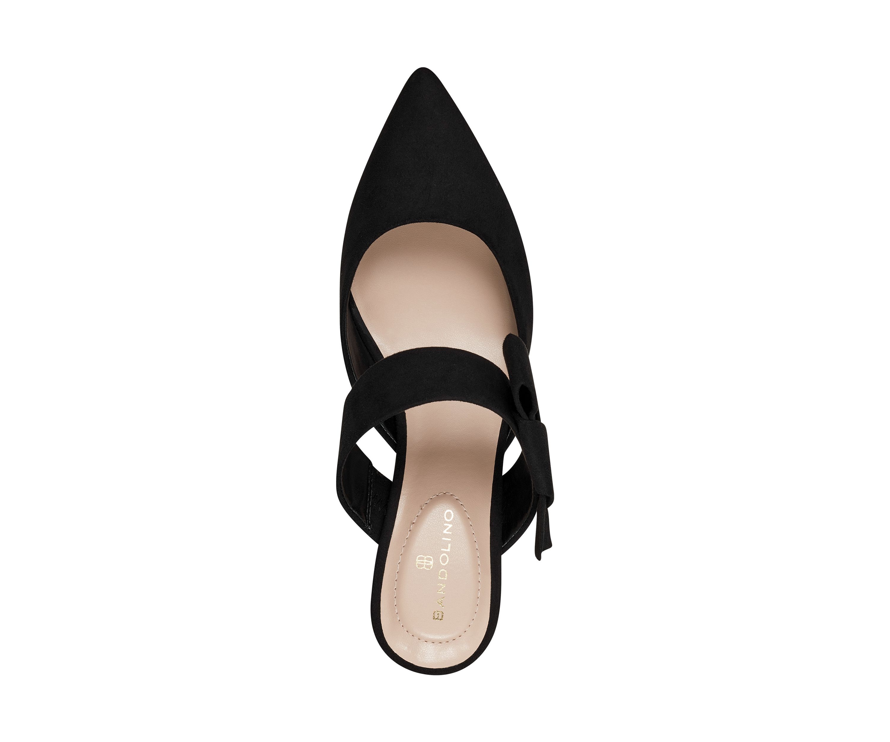 Millie Suede Bow Mule Pumps