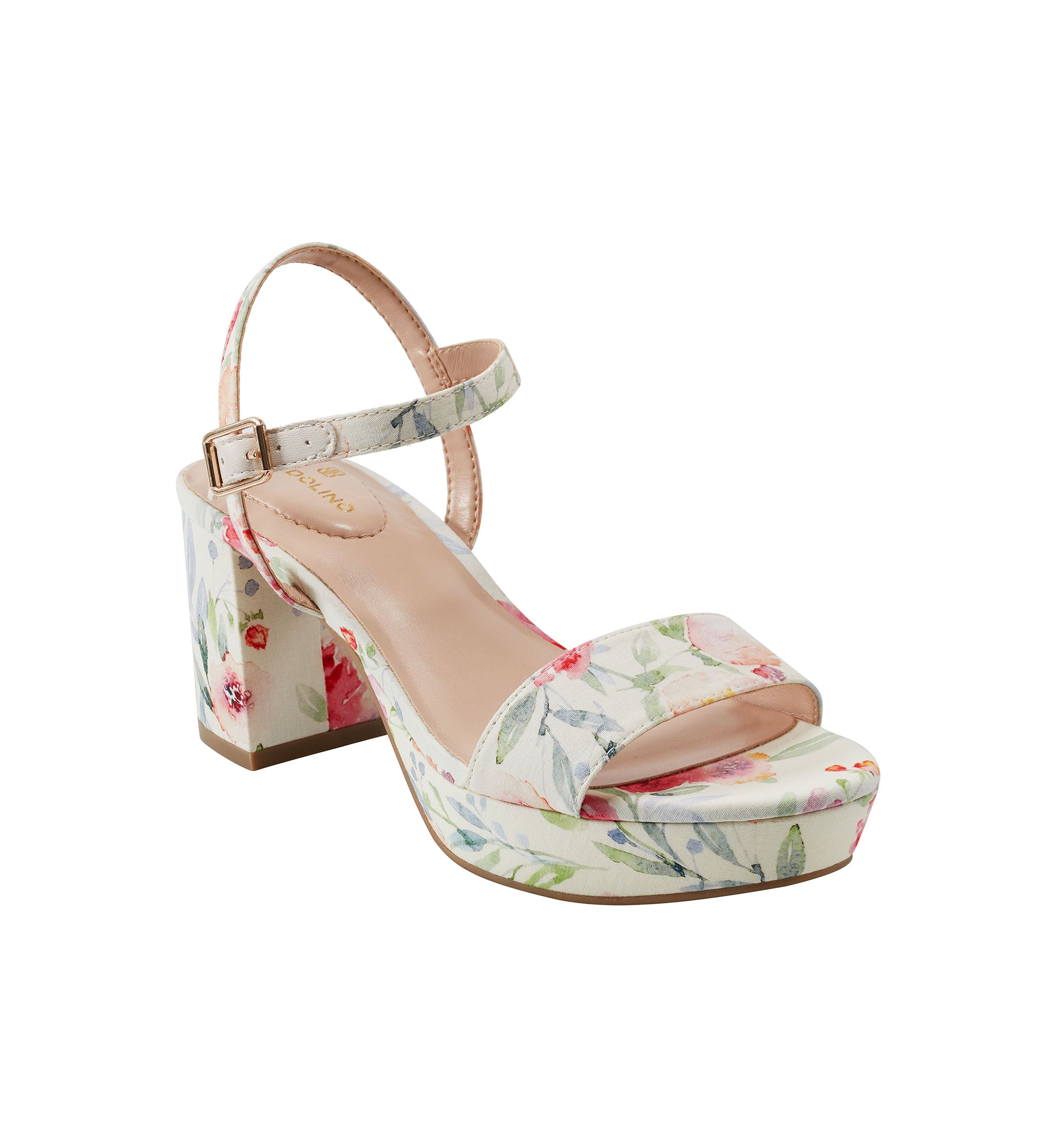 Pennie Quarter Strap Floral Sandals