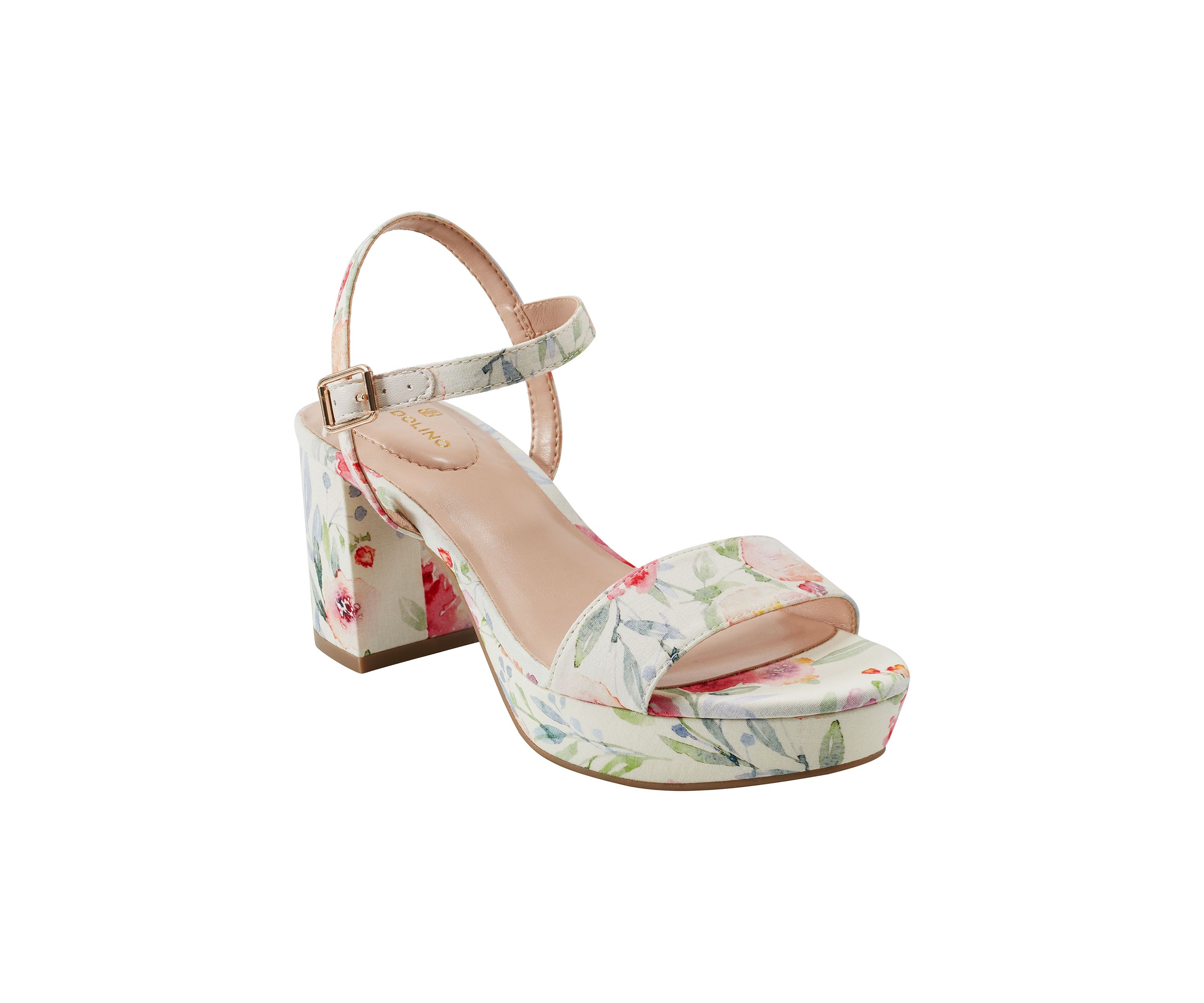 Pennie Quarter Strap Floral Sandals