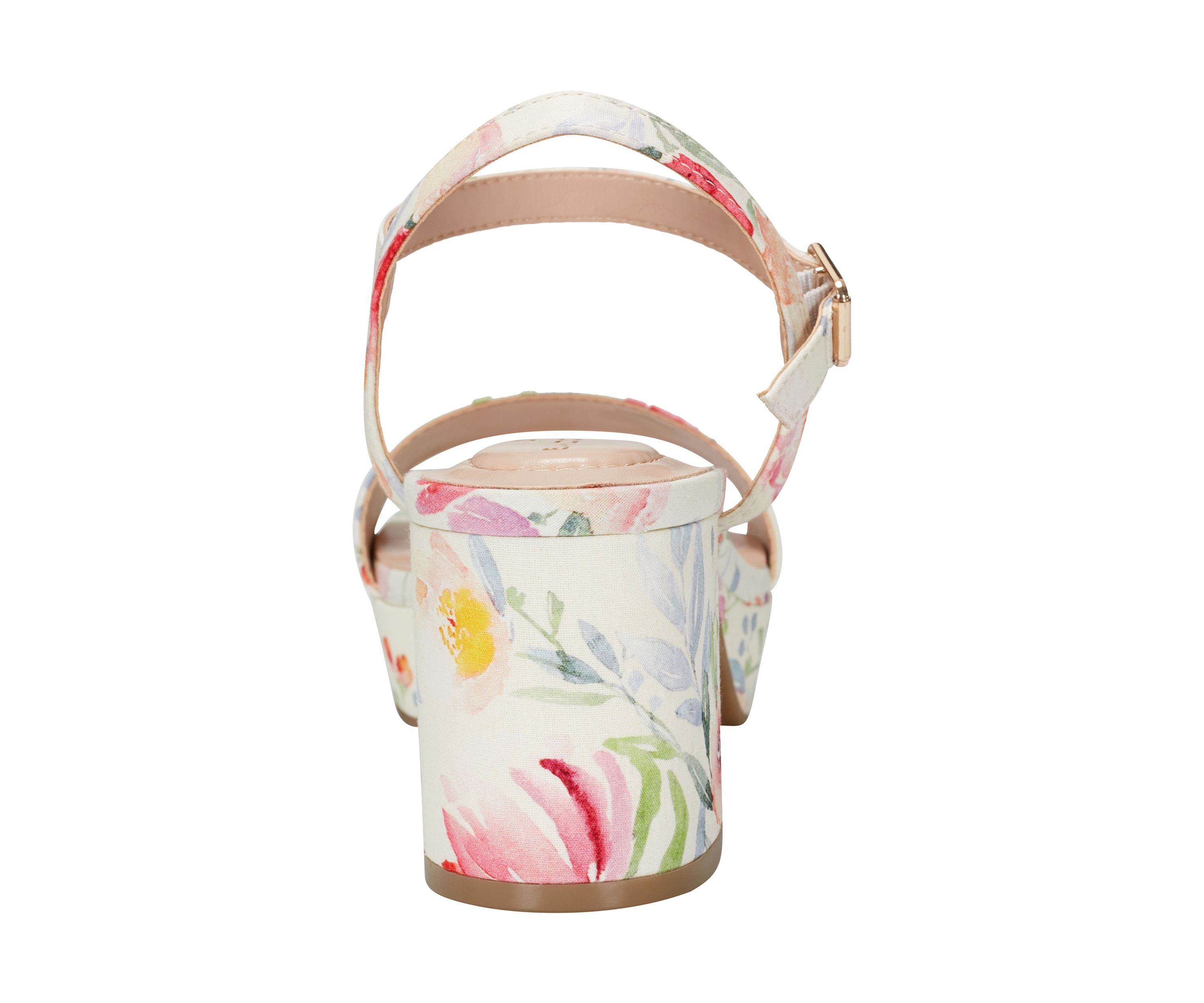 Pennie Quarter Strap Floral Sandals