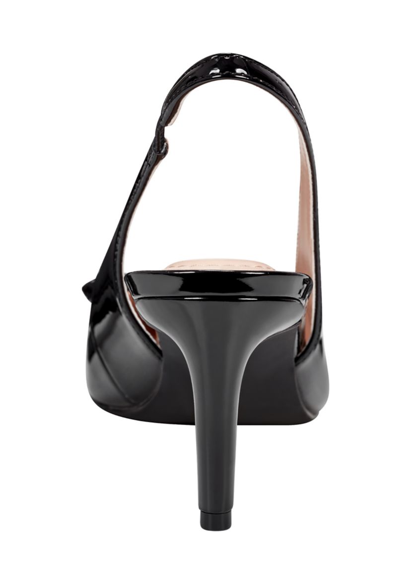 Shane Patent Slingback Heels