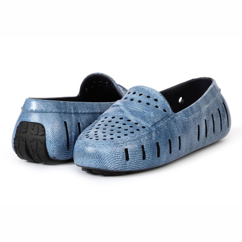 Posh Driver Denim Print Waterproof Loafer