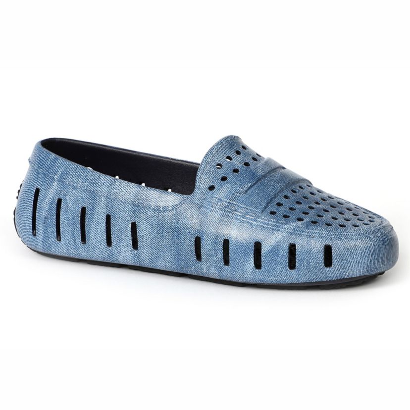 Posh Driver Denim Print Waterproof Loafer