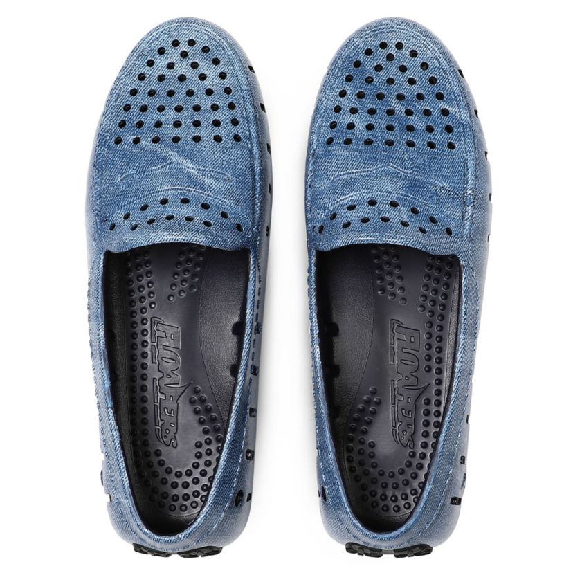 Posh Driver Denim Print Waterproof Loafer