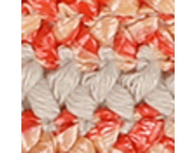 Coral Raffia Fabric