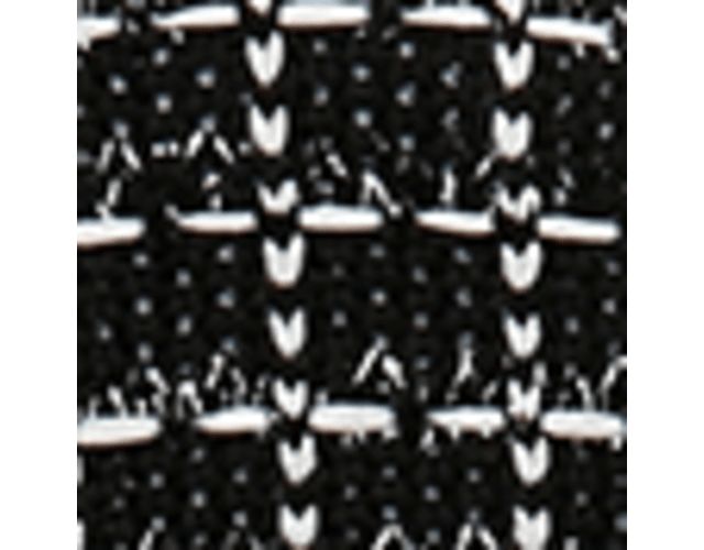 Black Plaid Knit Fabric