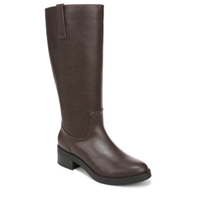 LifeStride Women's Brinley Wide Calf Tall Boot, Dark Brown, 11W