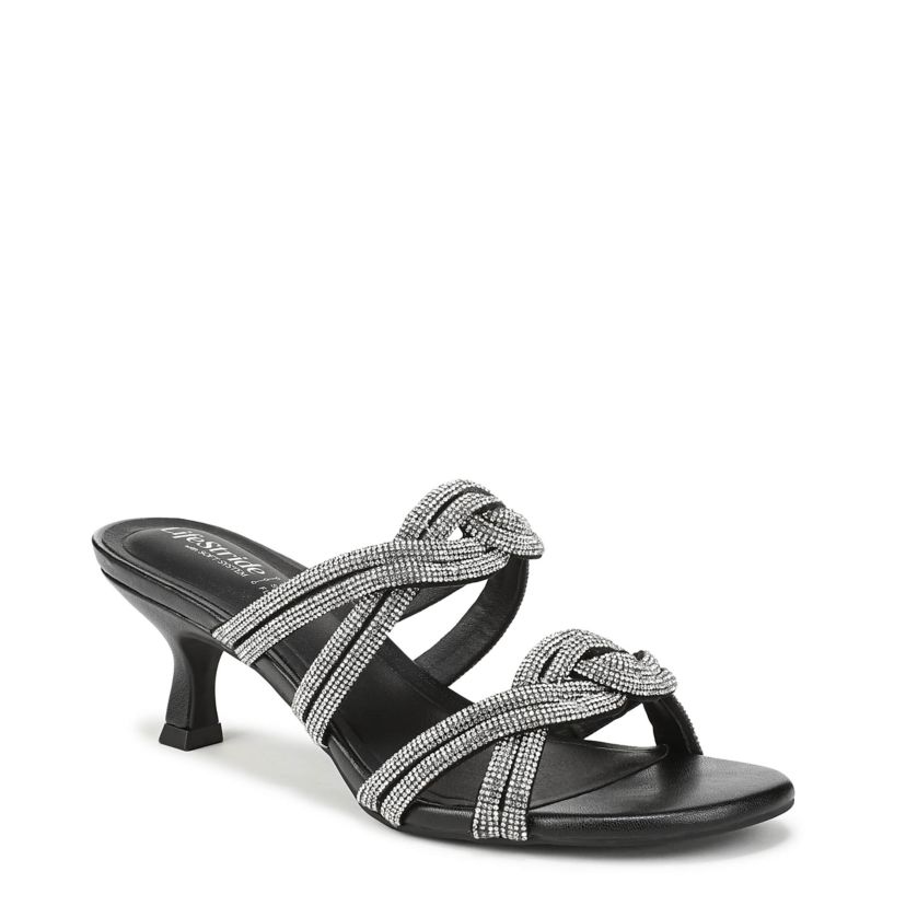 women's lifestride dress shoes Womens Taylor Block Heel Shoe Black 5.5 M This style has been tested to last 1 million+ steps LifeStride Womens Social Scene Slingback