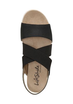 Plush Slingback Sandals