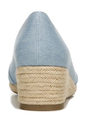 Sola Espadrille Light Denim Wedges