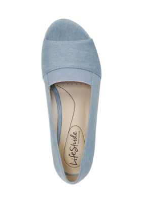 Sola Espadrille Light Denim Wedges