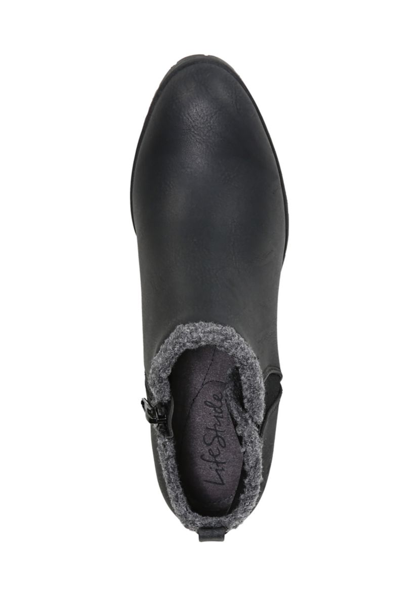 Marilyn Booties - Black Shearling