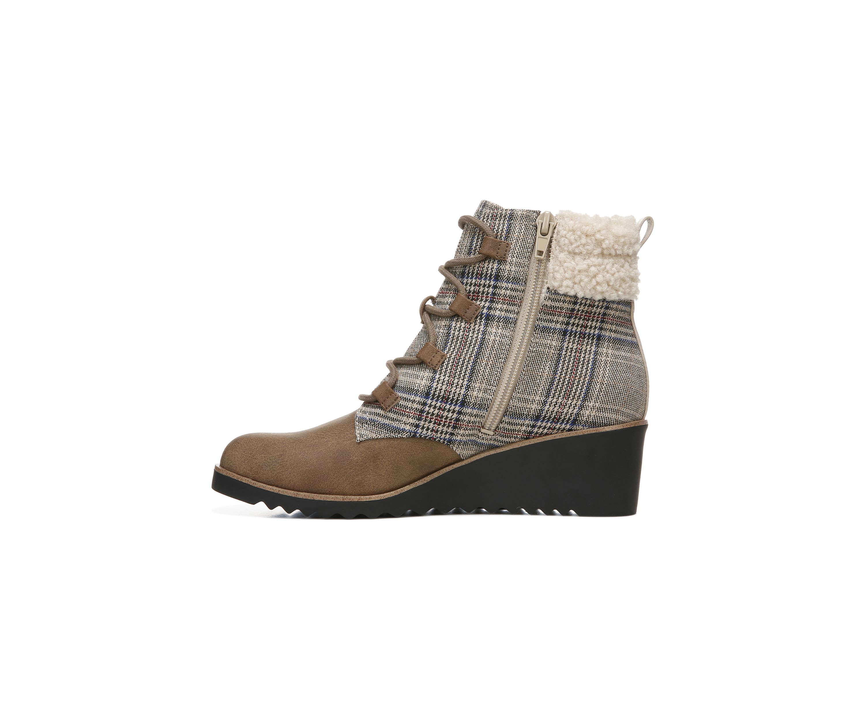 Zone Lace Up Wedge Bootie