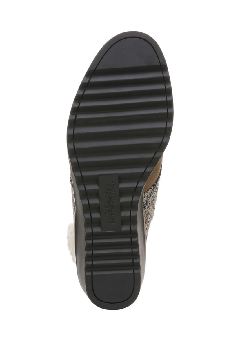 Zone Lace Up Wedge Bootie