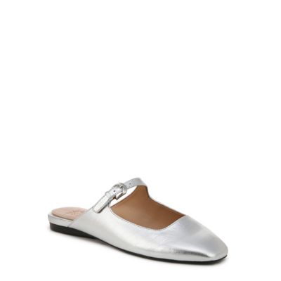 Naturalizer Women's Apple Mary Jane Mule, Silver, 9.5W