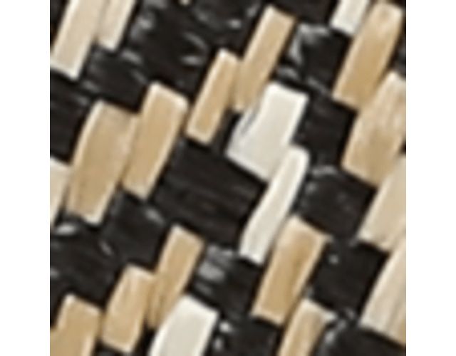 Black / Tan Weave Fabric
