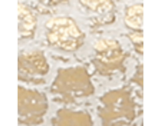 White Gold Snake Print Leather