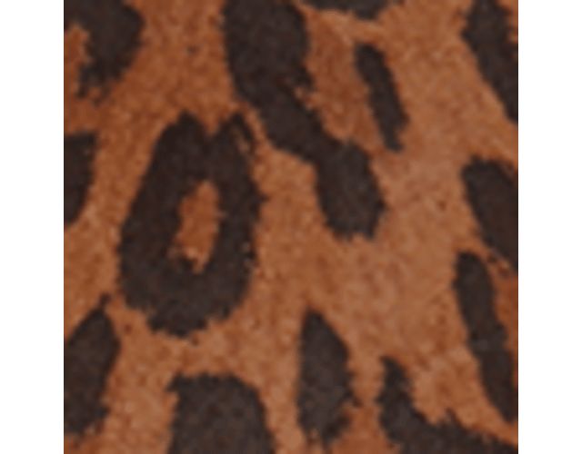 Desert Tan Leopard Print Suede