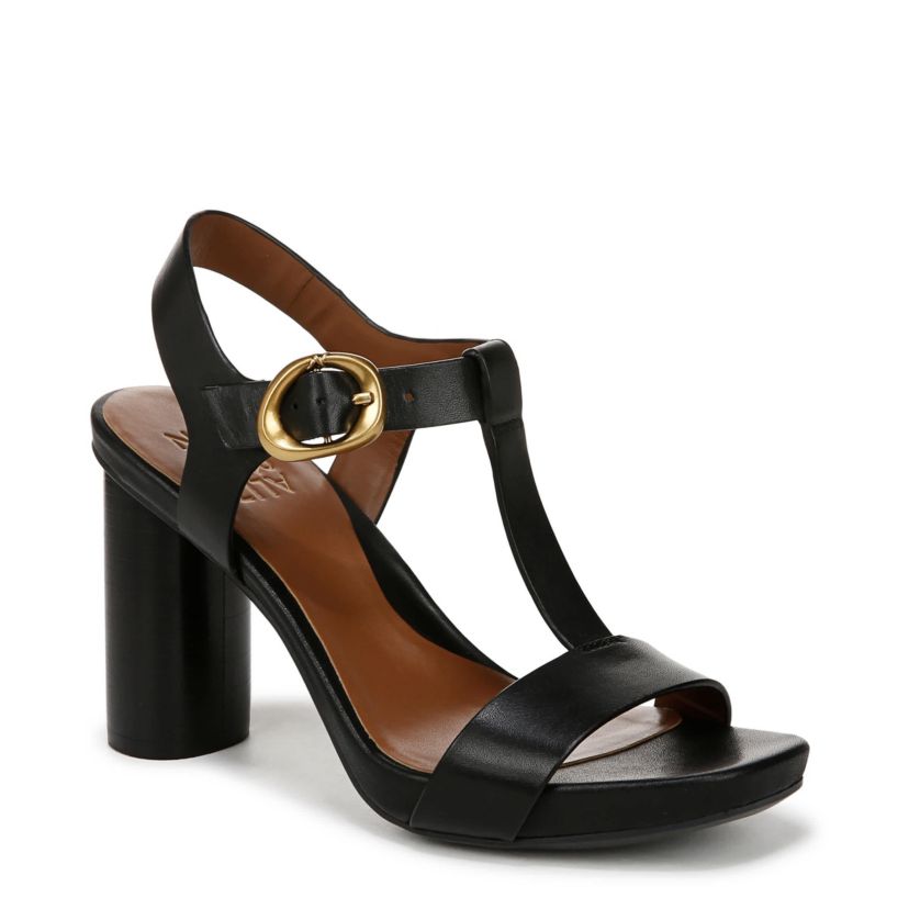 Naturalizer Women's Jordis Dress Sandal, Black, 7.5M, Leather