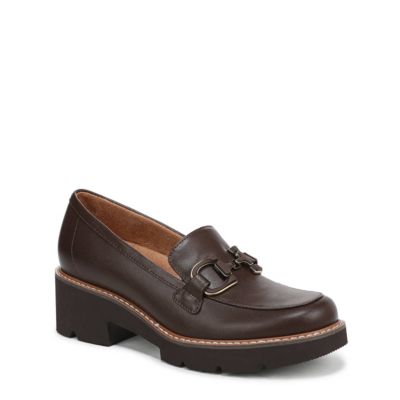 Naturalizer Women's Corrine Platform Loafer, Dark Brown, 11W