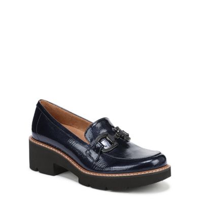 Naturalizer Women's Corrine Platform Loafer, Navy Blue, 8.5W