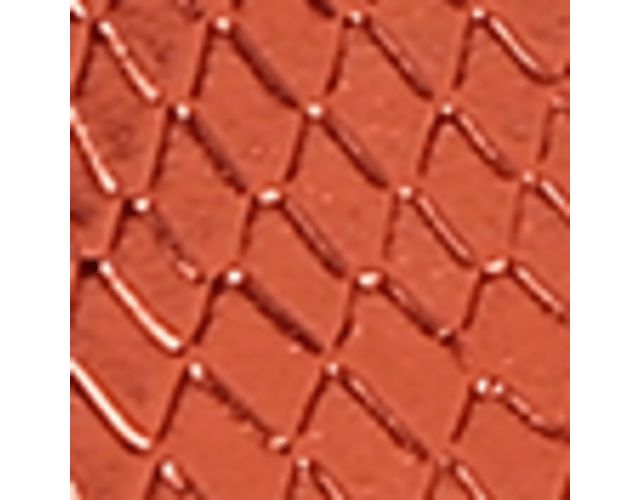 Orange Metallic Snake Print Faux Leather
