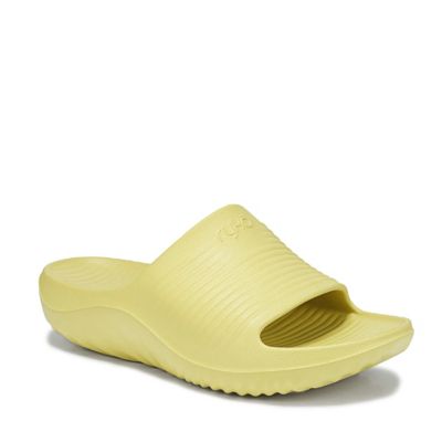Ryka Women's Echo Recovery Slide Sandal, Yellow, 12M