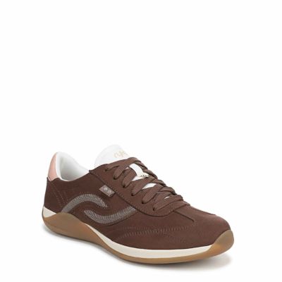 Ryka Women's Era Lace Up Sneaker, Brown, 6.5M